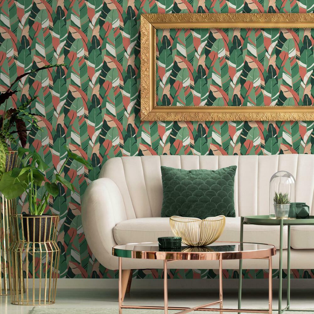 Hearts of Palm Peel and Stick Wallpaper Peel and Stick Wallpaper RoomMates   