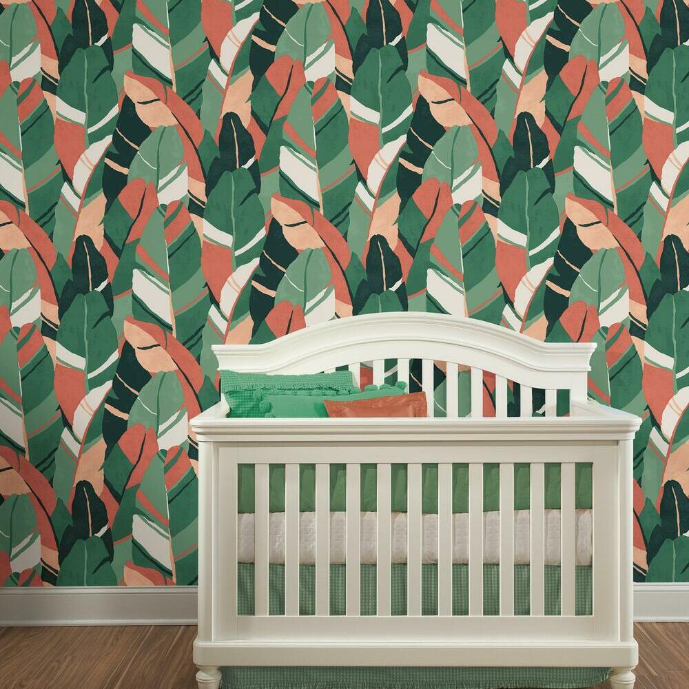 Hearts of Palm Peel and Stick Wallpaper Peel and Stick Wallpaper RoomMates   