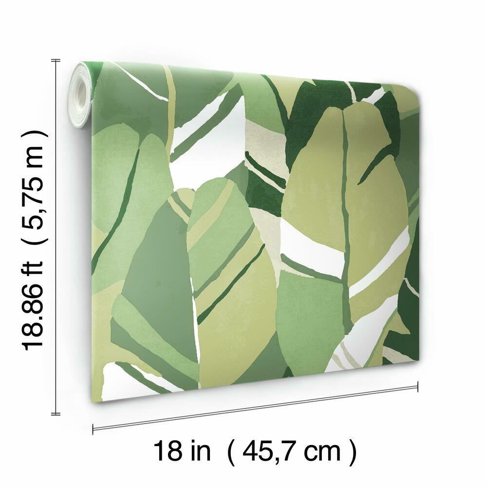 Hearts of Palm Peel and Stick Wallpaper Peel and Stick Wallpaper RoomMates   