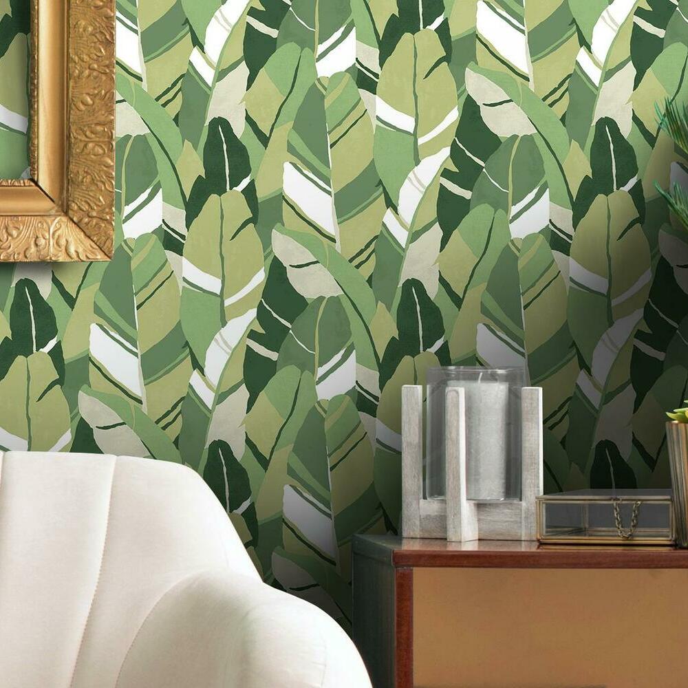 Hearts of Palm Peel and Stick Wallpaper Peel and Stick Wallpaper RoomMates   