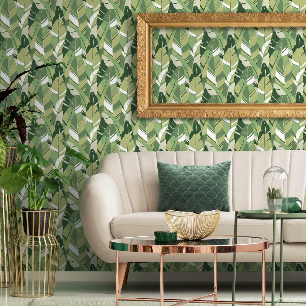 Hearts of Palm Peel and Stick Wallpaper Peel and Stick Wallpaper RoomMates   