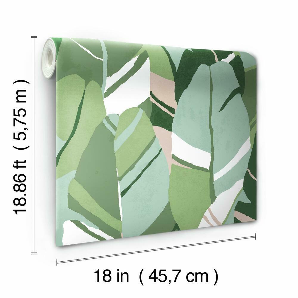 Hearts of Palm Peel and Stick Wallpaper Peel and Stick Wallpaper RoomMates   