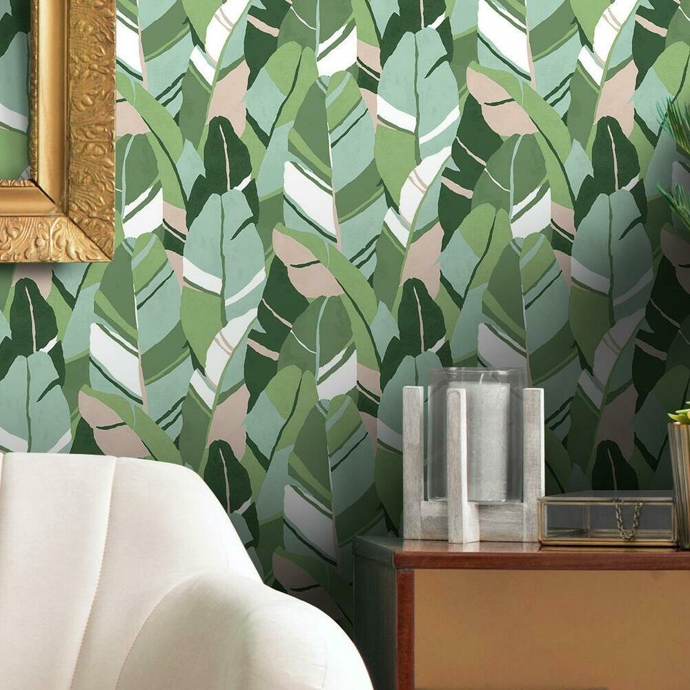 Hearts of Palm Peel and Stick Wallpaper Peel and Stick Wallpaper RoomMates   