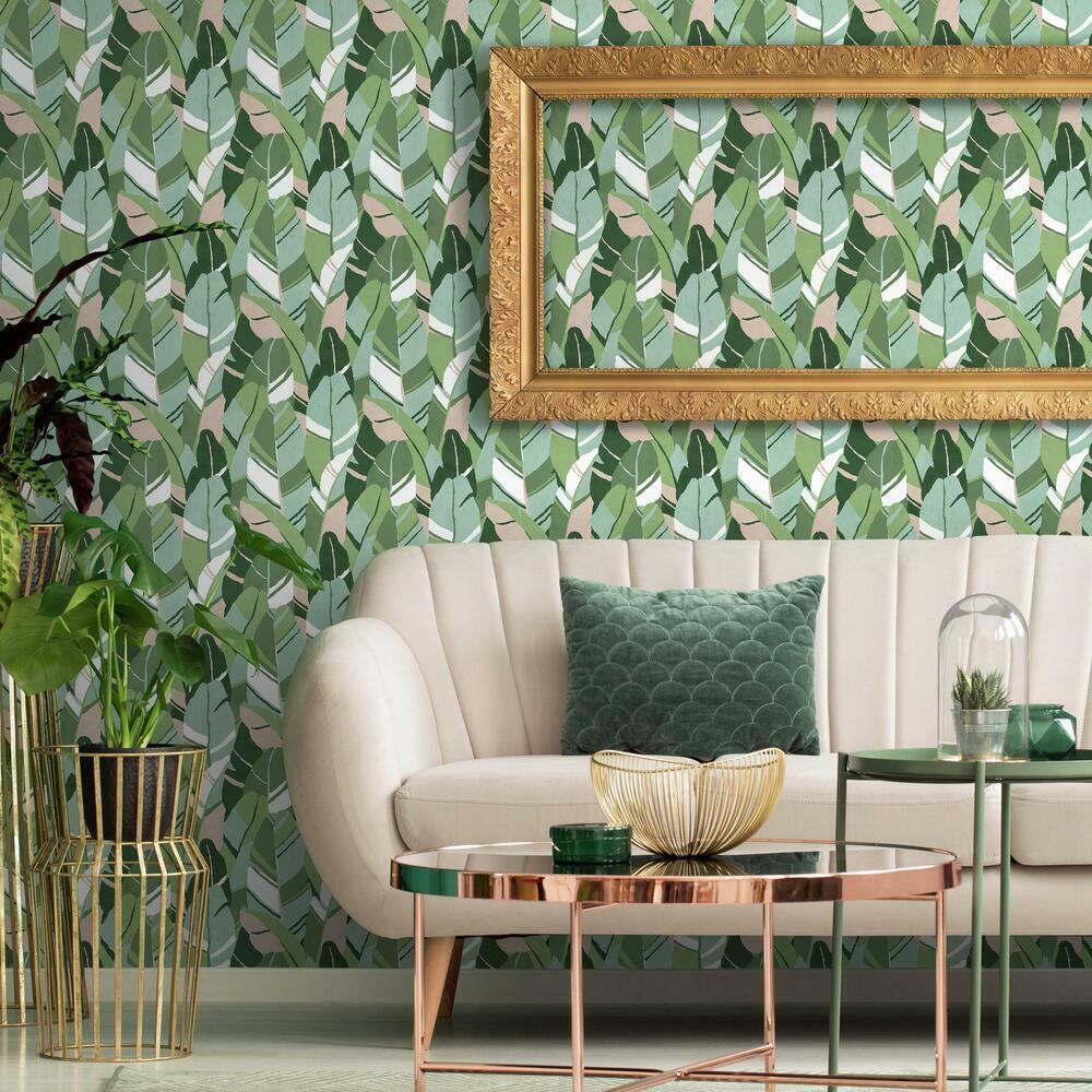 Hearts of Palm Peel and Stick Wallpaper Peel and Stick Wallpaper RoomMates   