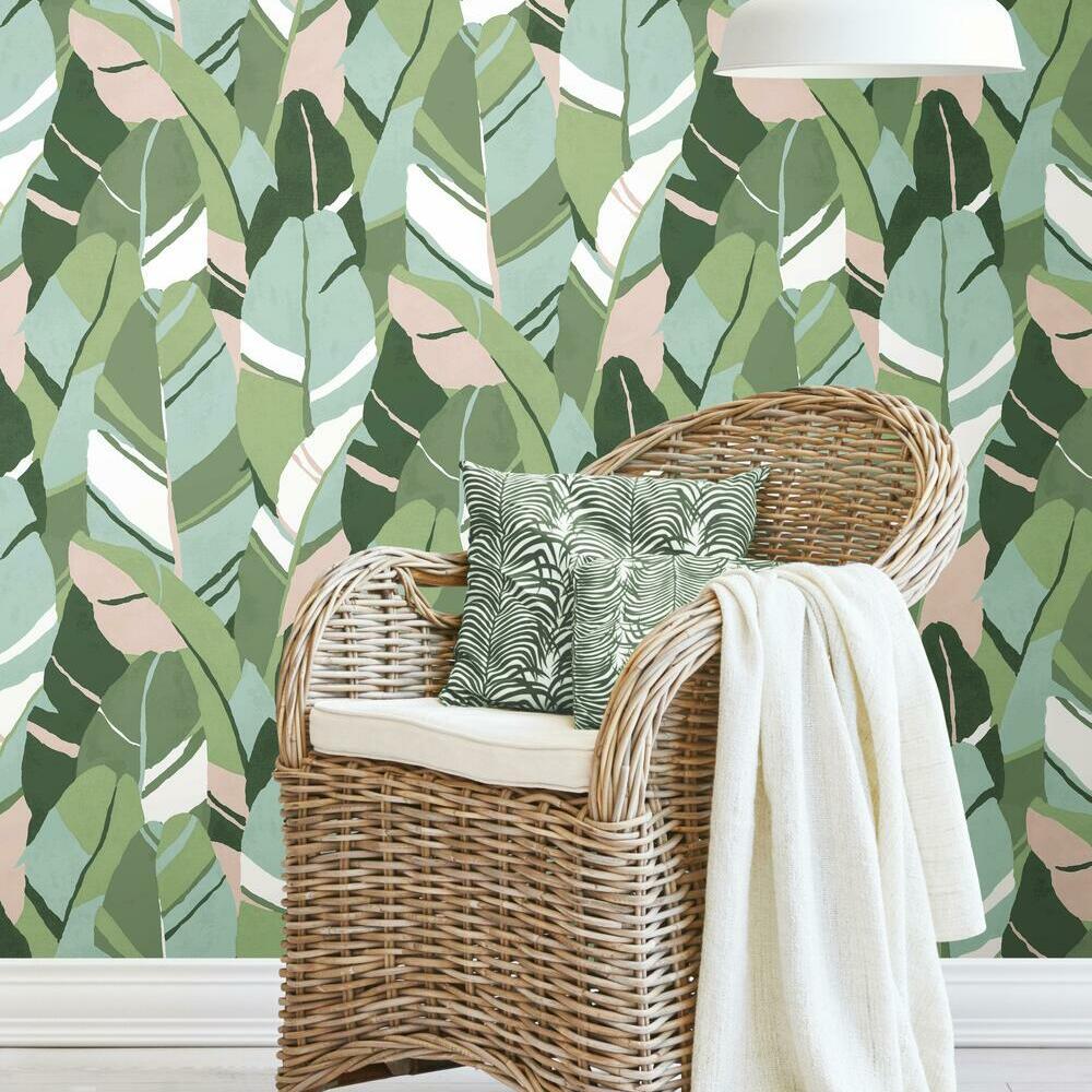 Hearts of Palm Peel and Stick Wallpaper Peel and Stick Wallpaper RoomMates   