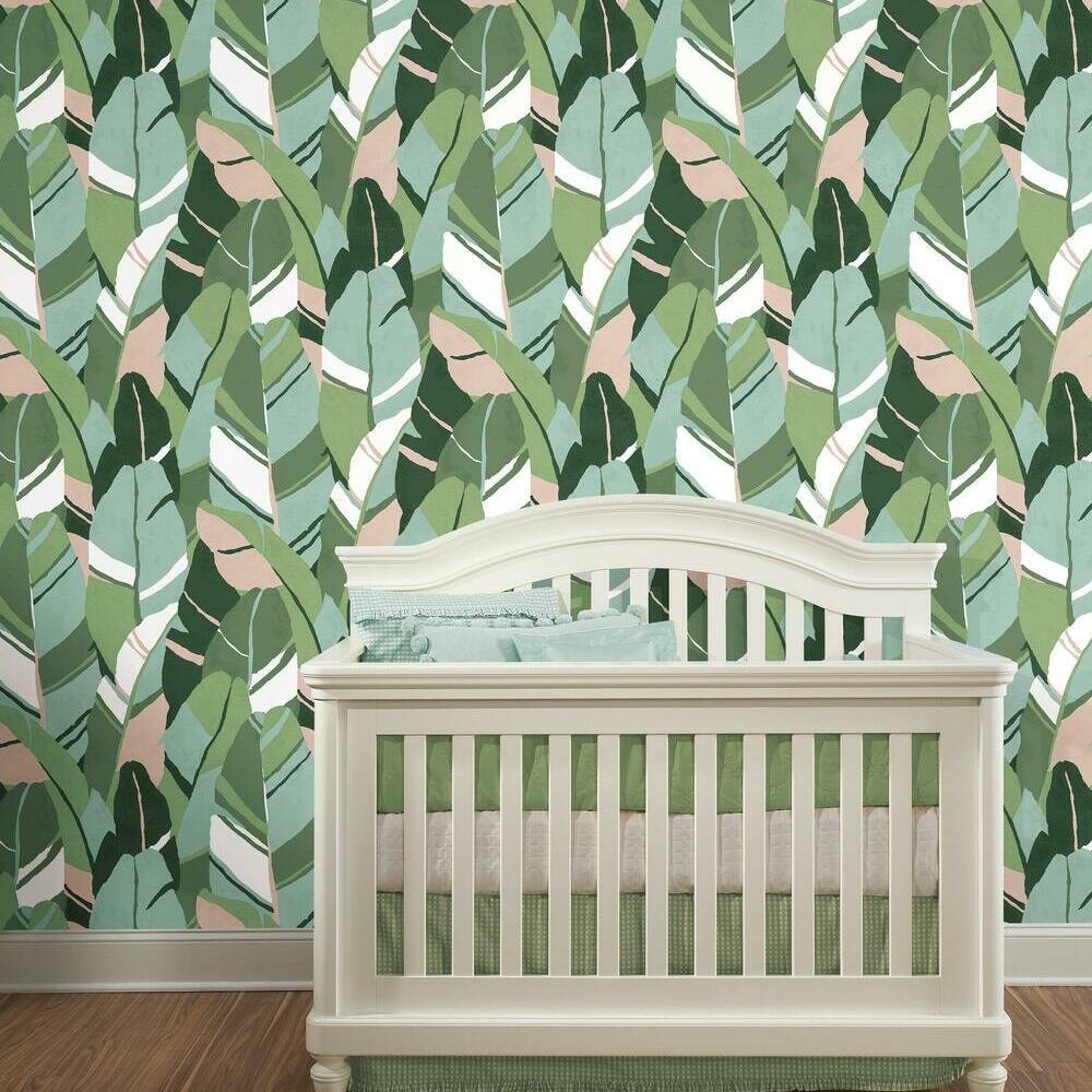 Hearts of Palm Peel and Stick Wallpaper Peel and Stick Wallpaper RoomMates   