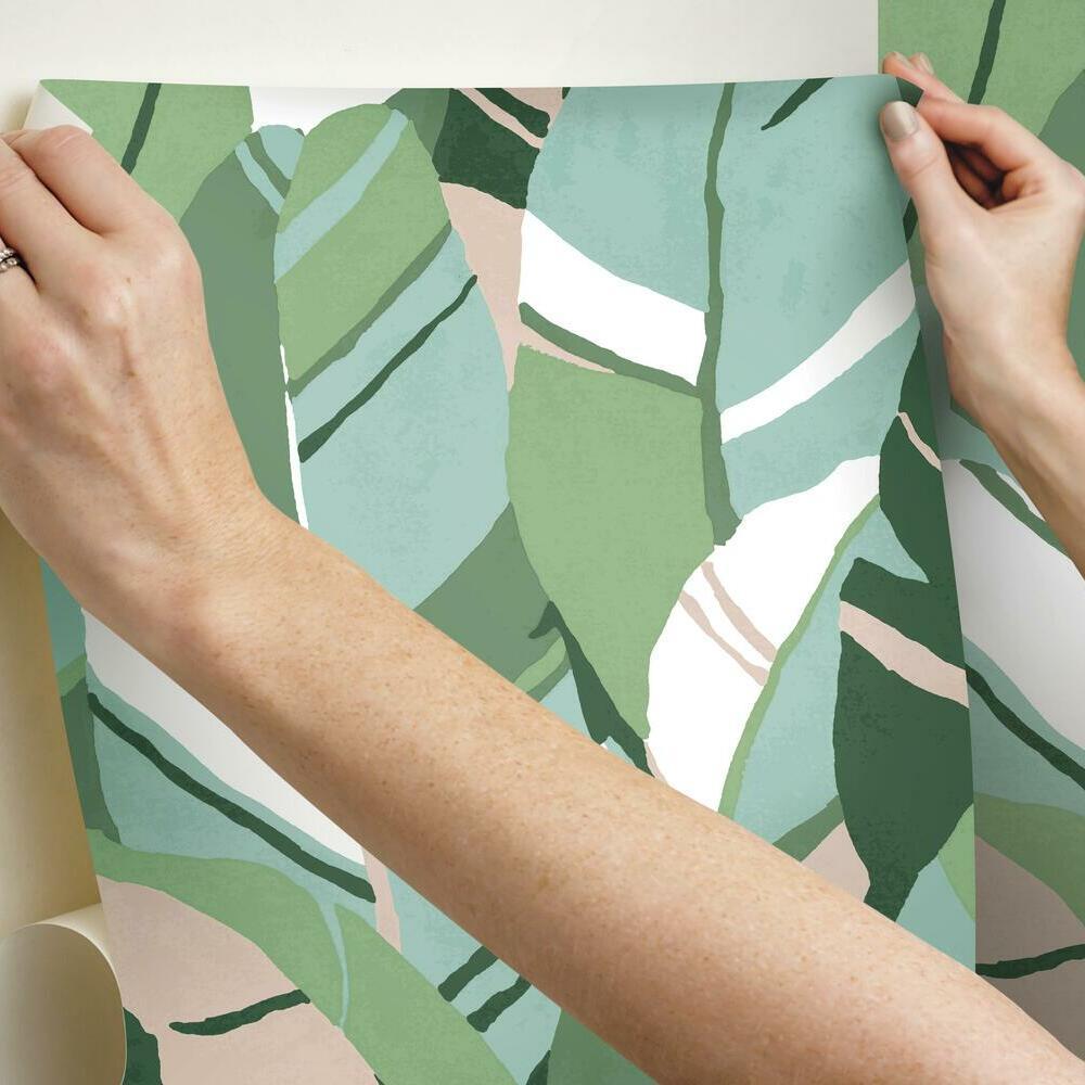 Hearts of Palm Peel and Stick Wallpaper Peel and Stick Wallpaper RoomMates   