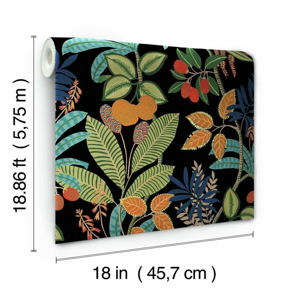 Funky Jungle Peel and Stick Wallpaper Peel and Stick Wallpaper RoomMates   
