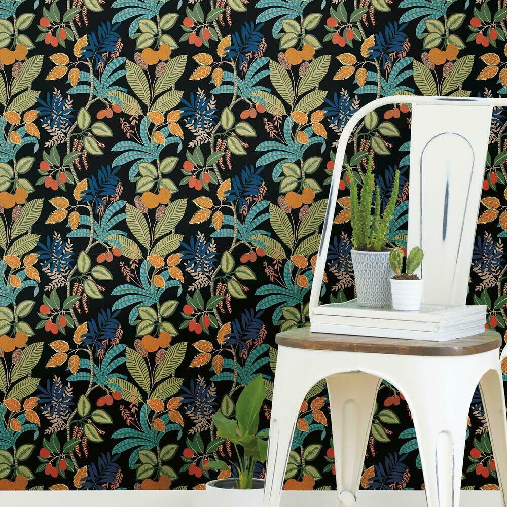 Funky Jungle Peel and Stick Wallpaper Peel and Stick Wallpaper RoomMates   