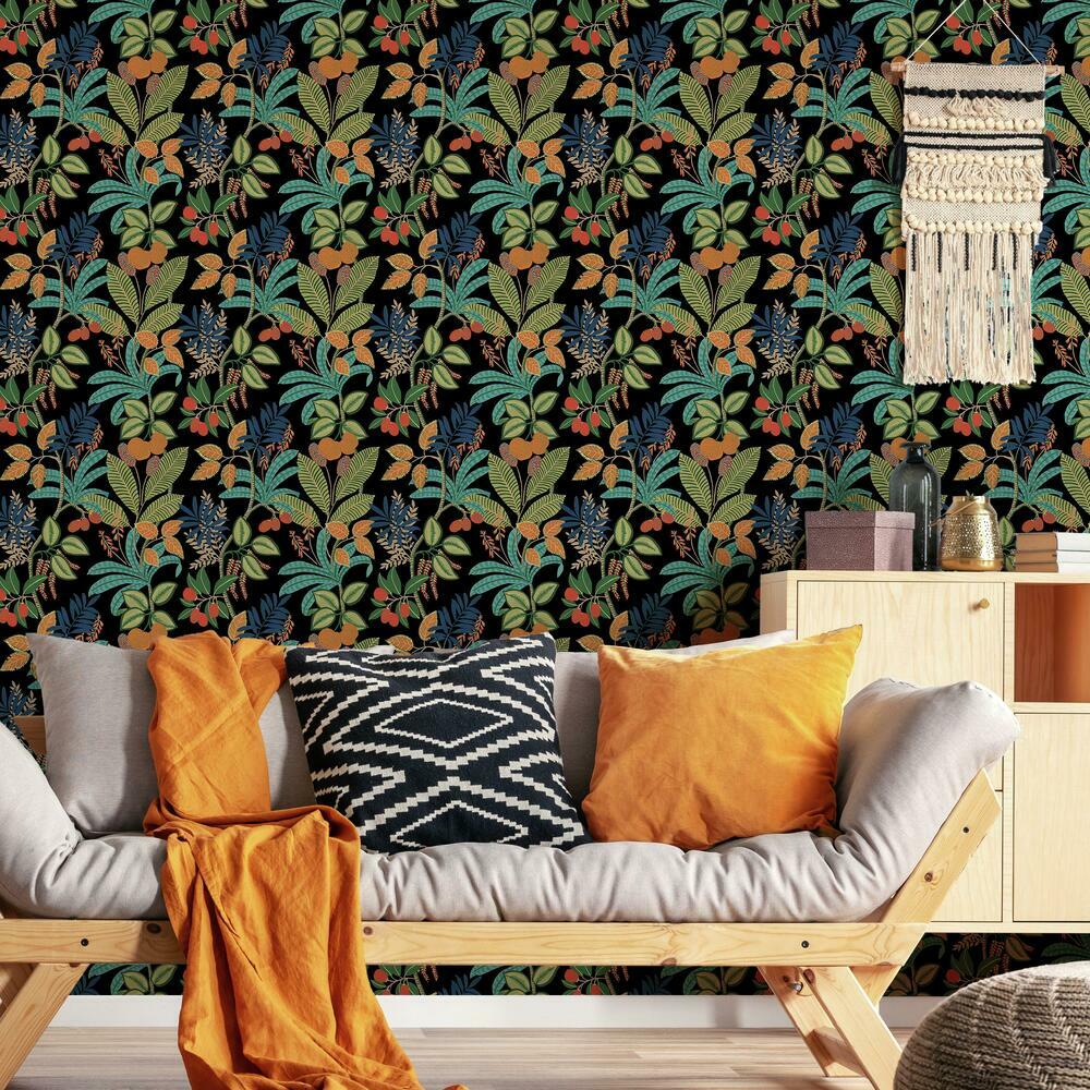 Funky Jungle Peel and Stick Wallpaper Peel and Stick Wallpaper RoomMates   