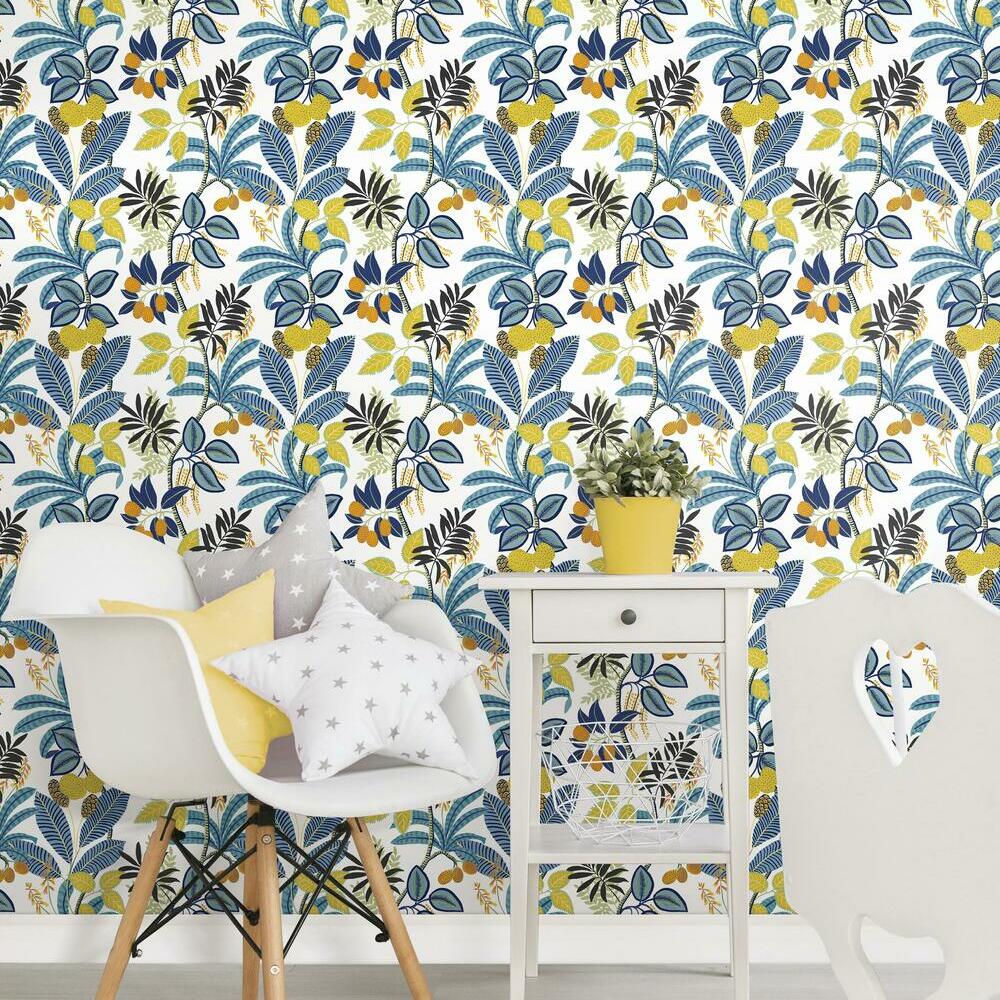 Funky Jungle Peel and Stick Wallpaper Peel and Stick Wallpaper RoomMates   