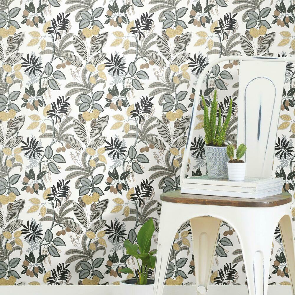 Funky Jungle Peel and Stick Wallpaper Peel and Stick Wallpaper RoomMates   