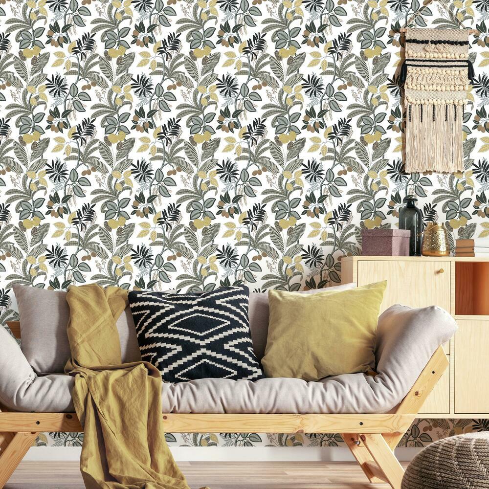 Funky Jungle Peel and Stick Wallpaper Peel and Stick Wallpaper RoomMates   