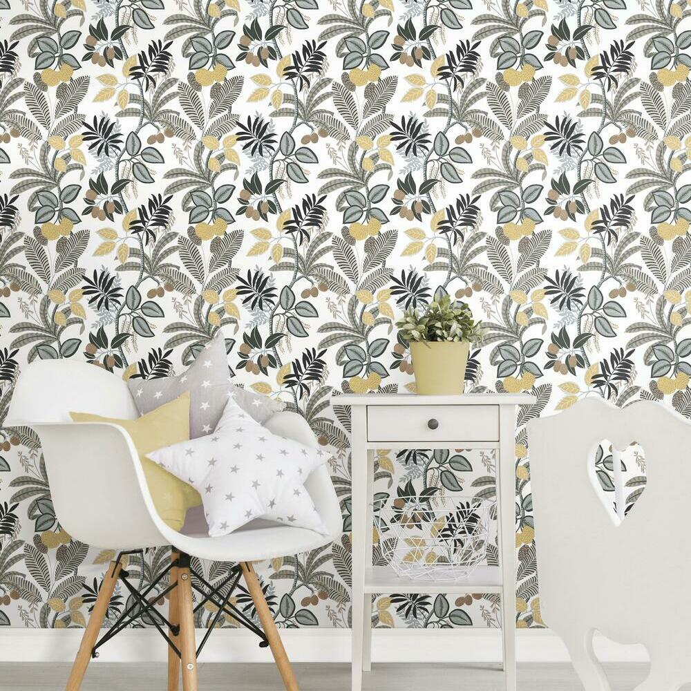 Funky Jungle Peel and Stick Wallpaper Peel and Stick Wallpaper RoomMates   