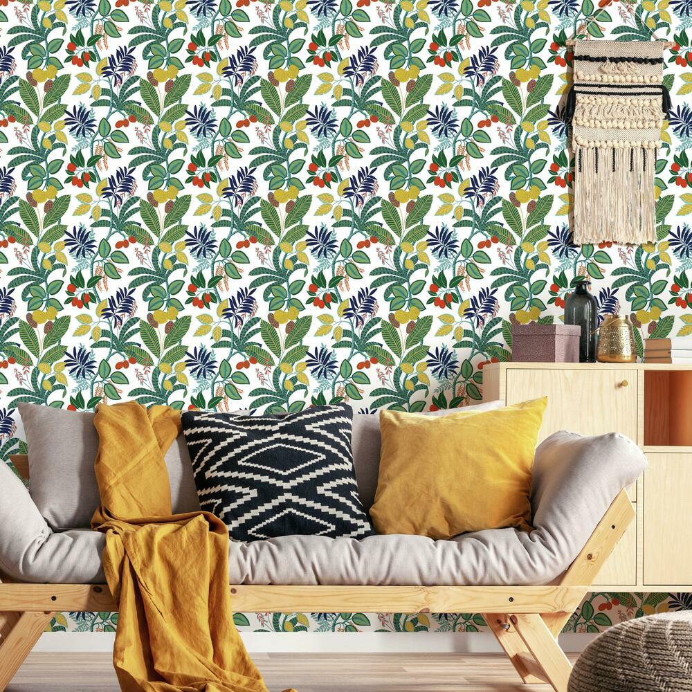 Funky Jungle Peel and Stick Wallpaper Peel and Stick Wallpaper RoomMates   