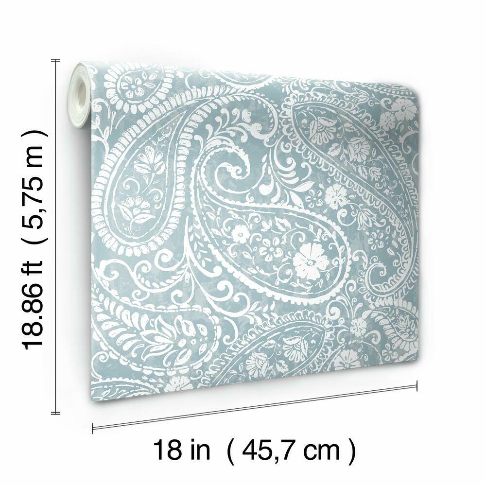 Paisley Prince Peel and Stick Wallpaper Peel and Stick Wallpaper RoomMates   