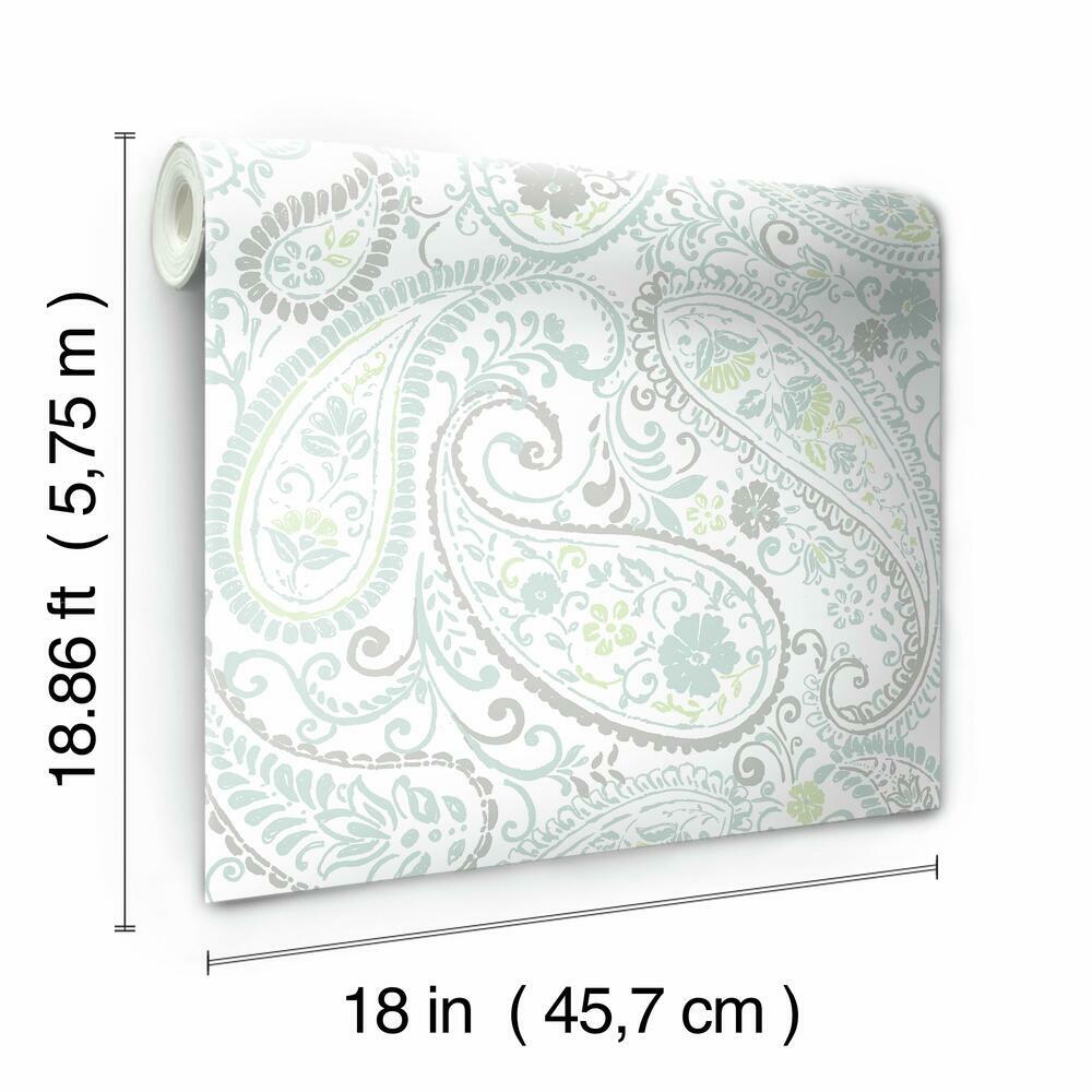 Paisley Prince Peel and Stick Wallpaper Peel and Stick Wallpaper RoomMates   