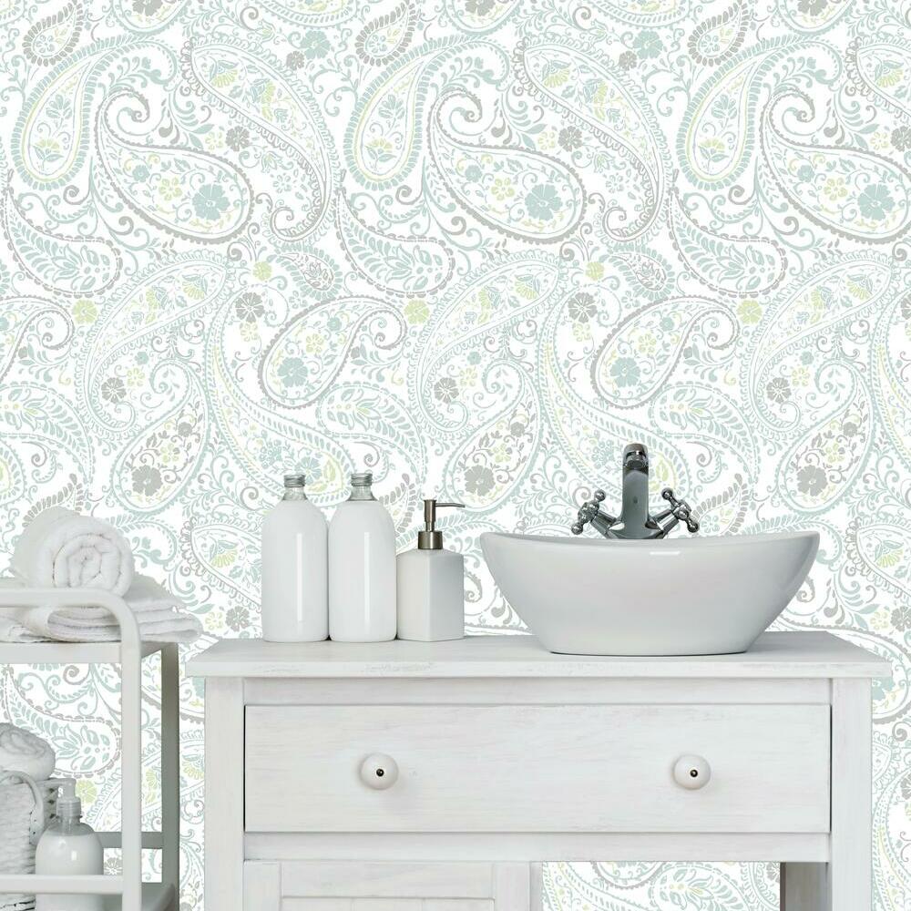 Paisley Prince Peel and Stick Wallpaper Peel and Stick Wallpaper RoomMates   