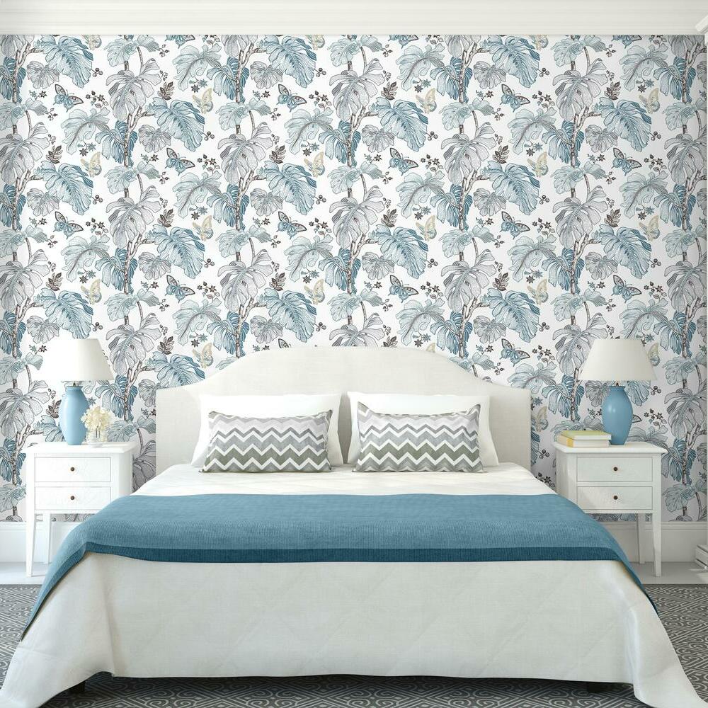 Boho Palm Peel and Stick Wallpaper Peel and Stick Wallpaper RoomMates   