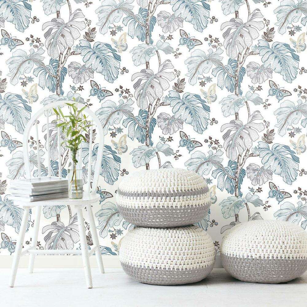 Boho Palm Peel and Stick Wallpaper Peel and Stick Wallpaper RoomMates   