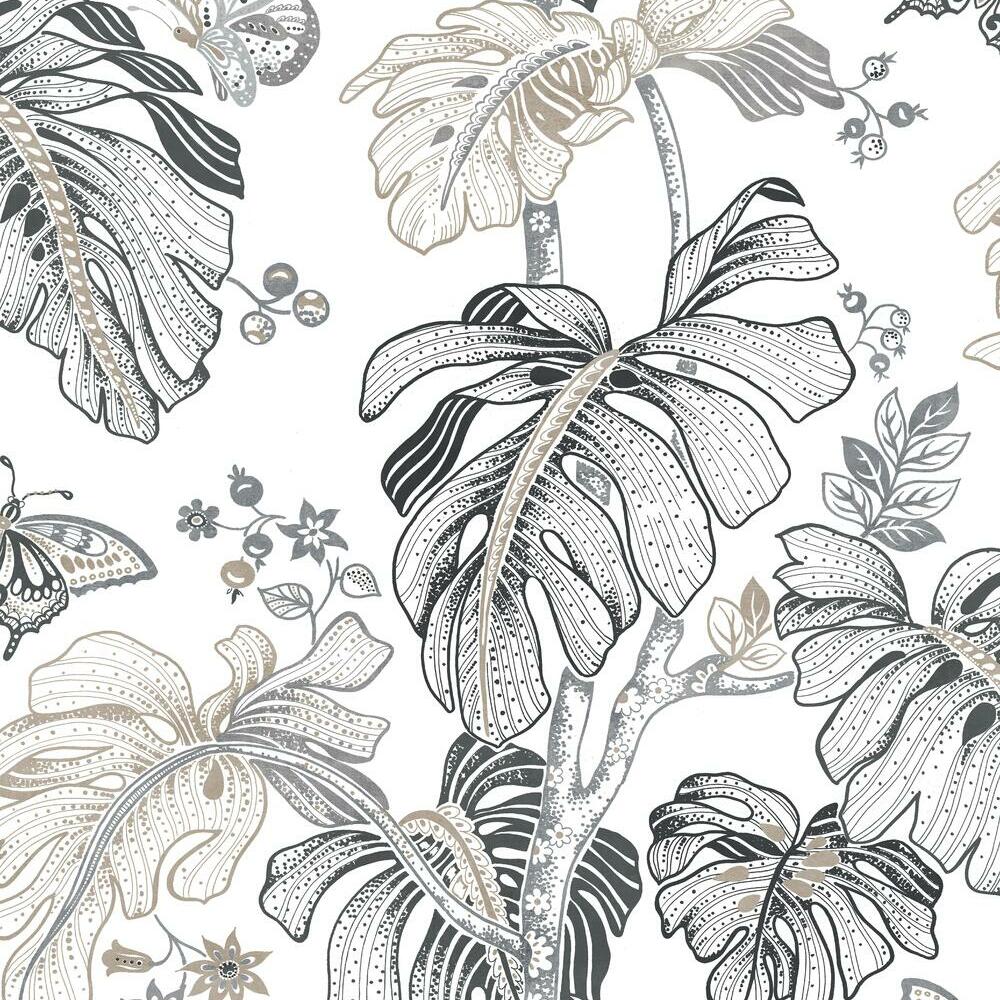 Boho Palm Peel and Stick Wallpaper Peel and Stick Wallpaper RoomMates