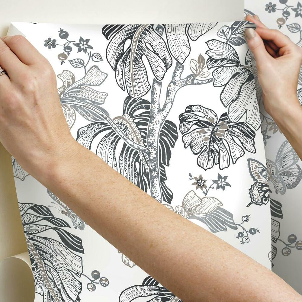 Boho Palm Peel and Stick Wallpaper Peel and Stick Wallpaper RoomMates   