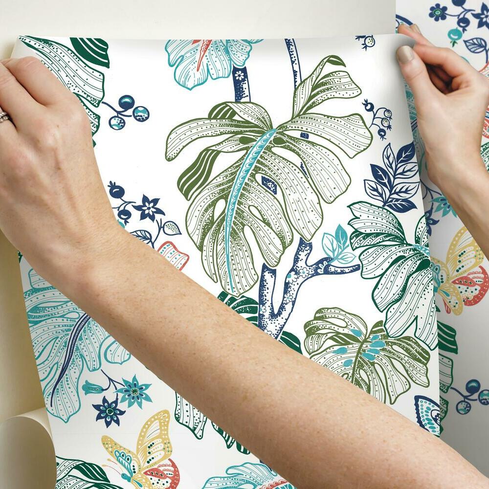 Boho Palm Peel and Stick Wallpaper Peel and Stick Wallpaper RoomMates   