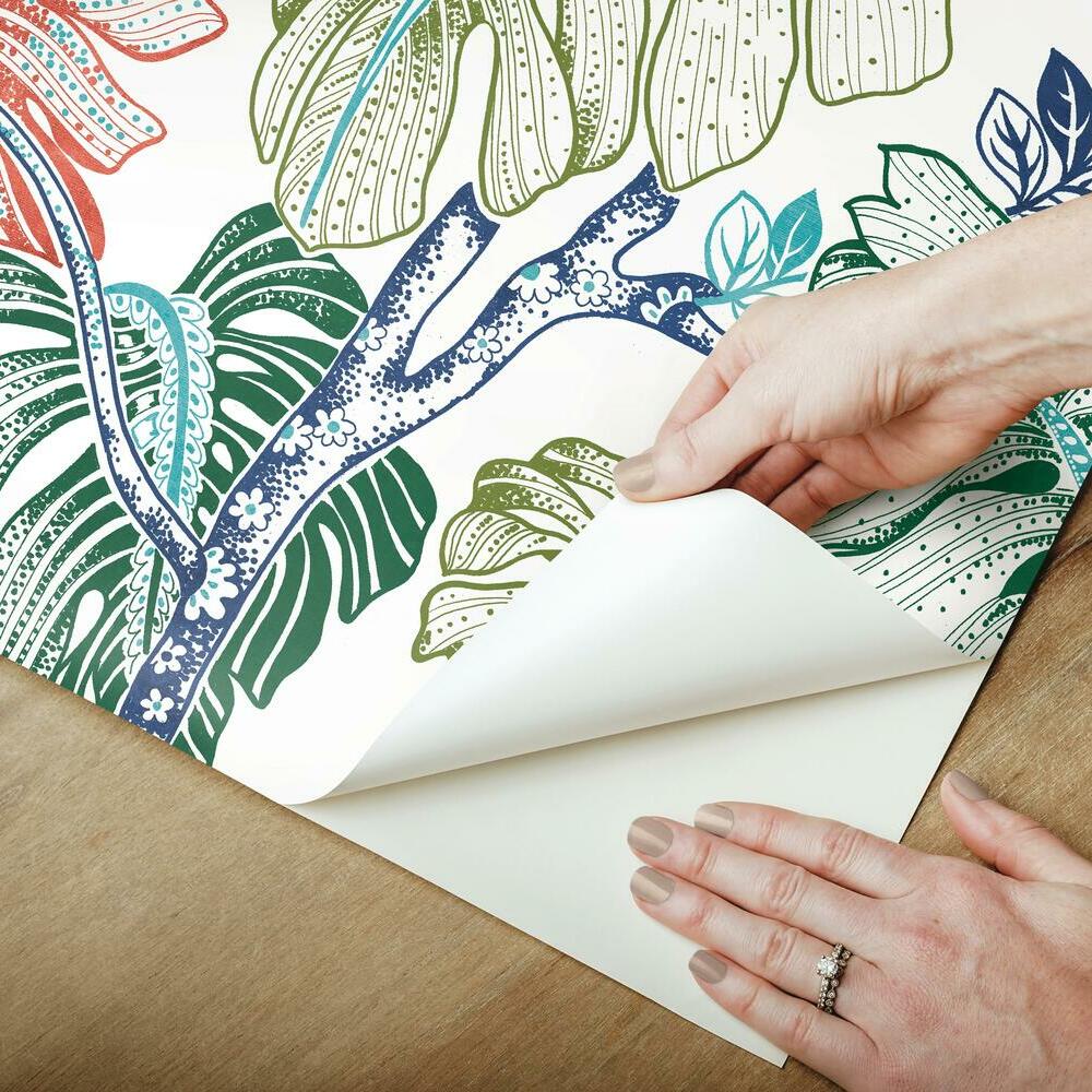 Boho Palm Peel and Stick Wallpaper Peel and Stick Wallpaper RoomMates   