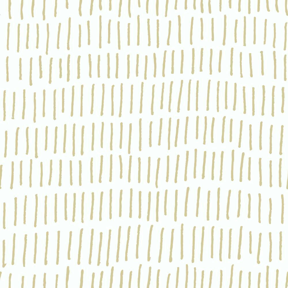 Tick Mark Peel and Stick Wallpaper Peel and Stick Wallpaper RoomMates Roll Gold Nursery