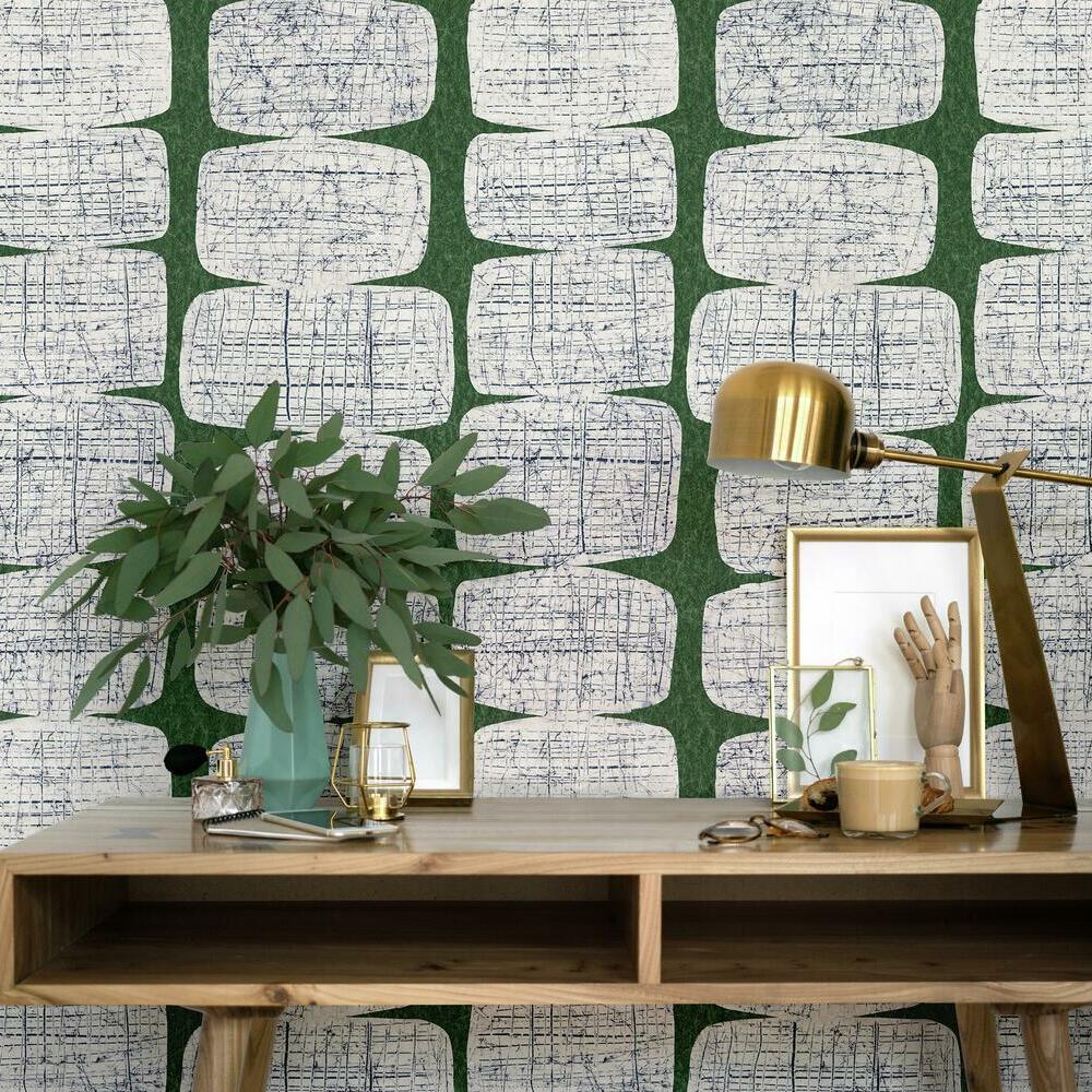 Mid-Century Beads Peel & Stick Wallpaper Peel and Stick Wallpaper RoomMates   