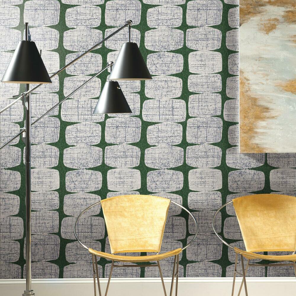 Mid-Century Beads Peel & Stick Wallpaper Peel and Stick Wallpaper RoomMates   