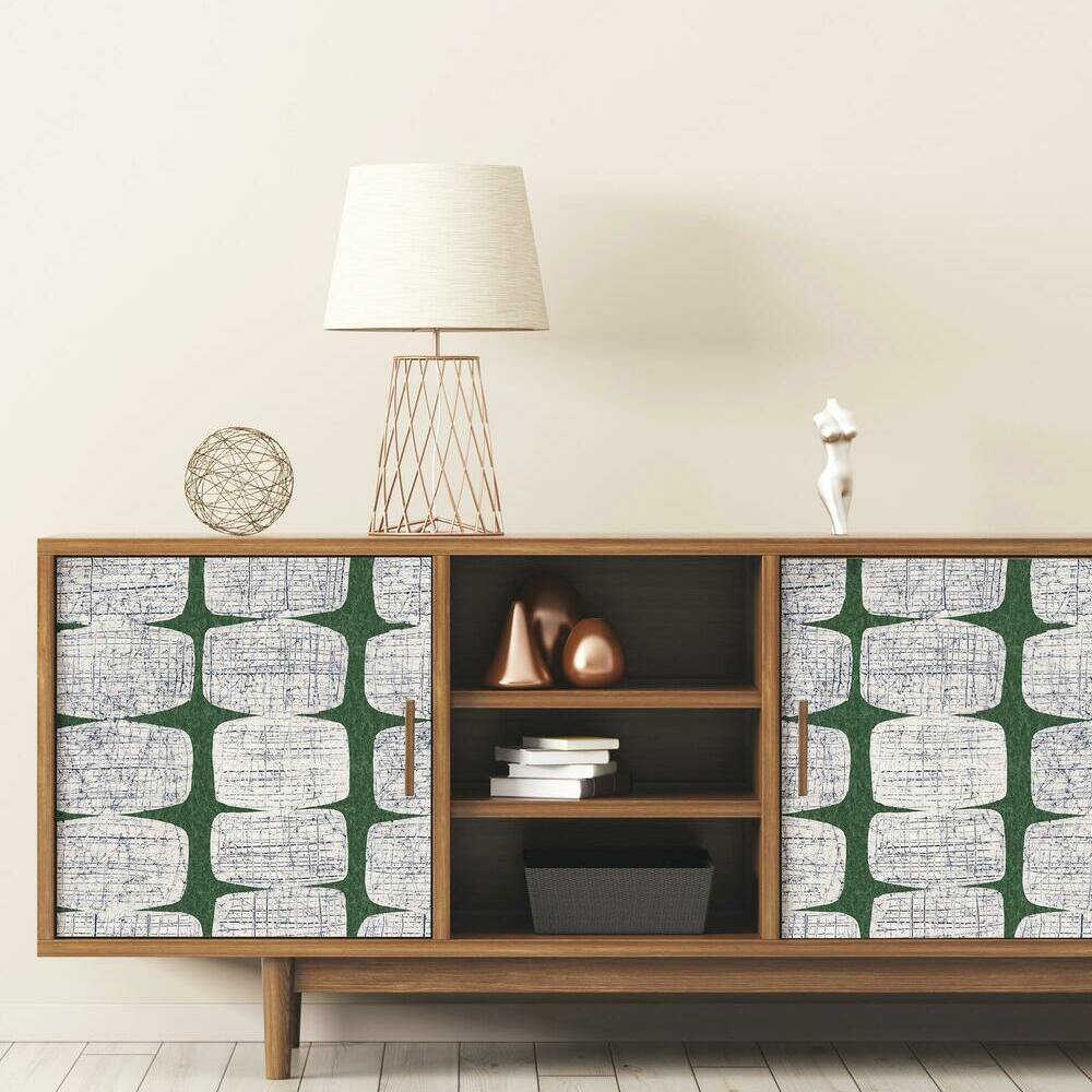 Mid-Century Beads Peel & Stick Wallpaper Peel and Stick Wallpaper RoomMates   