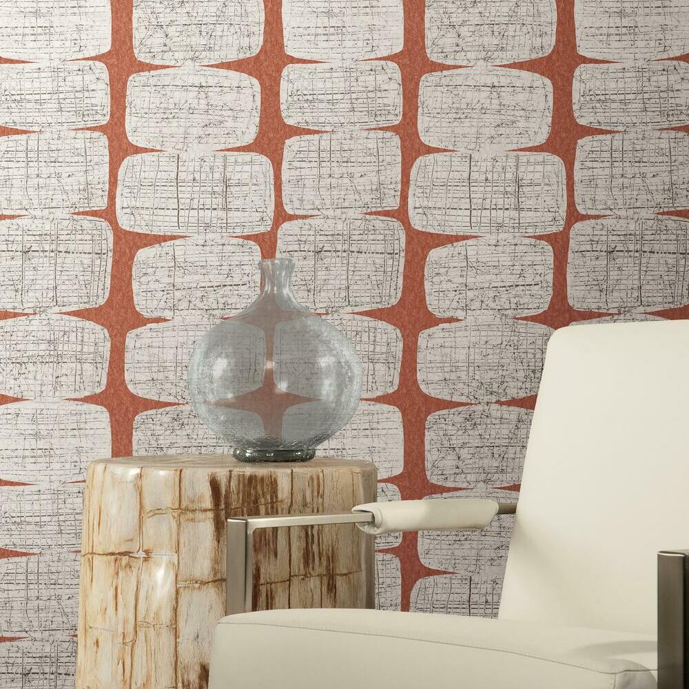 Mid-Century Beads Peel & Stick Wallpaper Peel and Stick Wallpaper RoomMates   