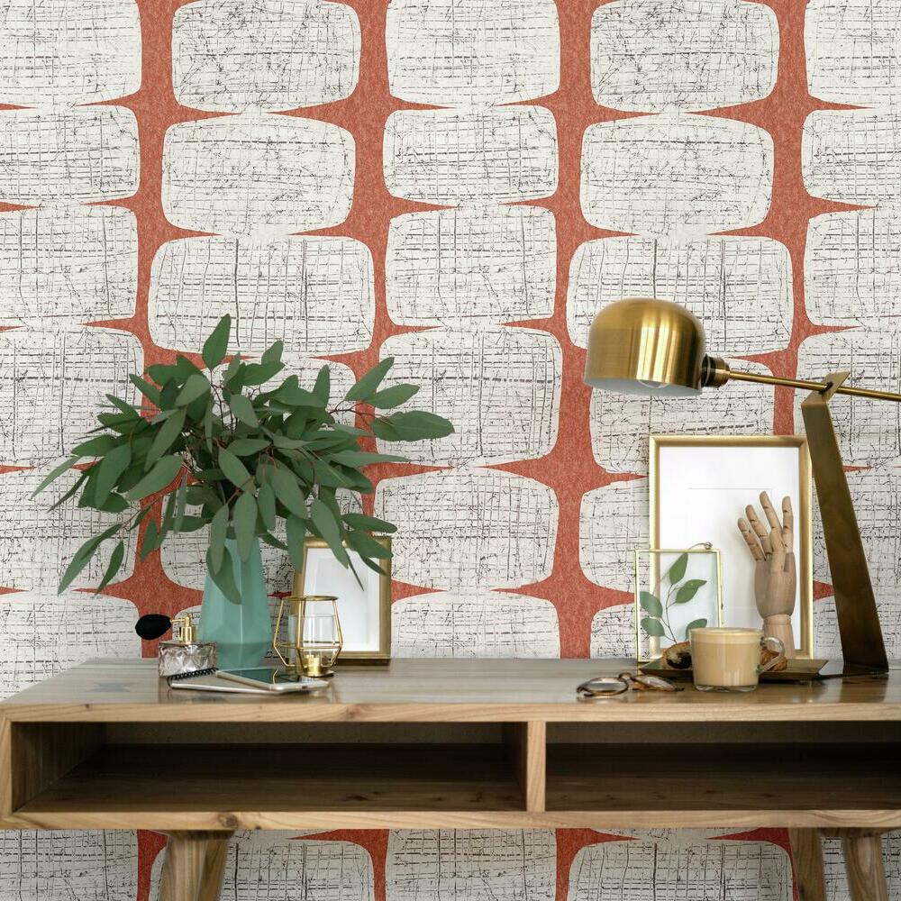 Mid-Century Beads Peel & Stick Wallpaper Peel and Stick Wallpaper RoomMates   