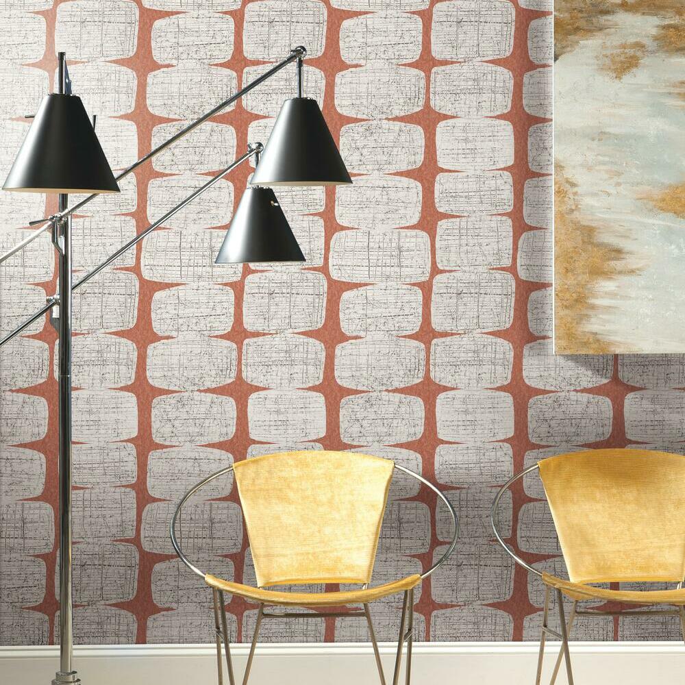 Mid-Century Beads Peel & Stick Wallpaper Peel and Stick Wallpaper RoomMates   