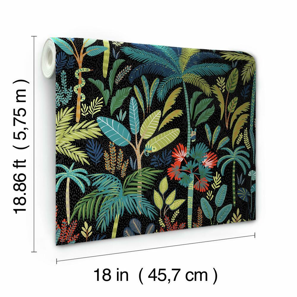 Tropical Eden Peel and Stick Wallpaper Peel and Stick Wallpaper RoomMates   