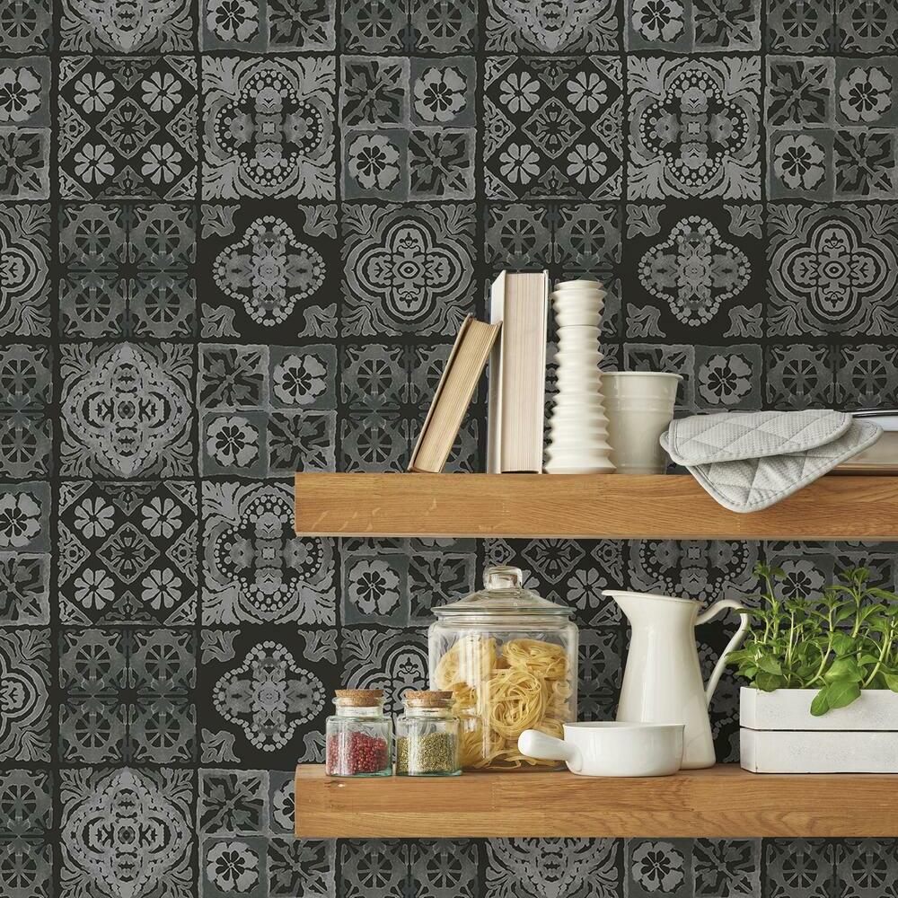 Marrakesh Tile Peel and Stick Wallpaper Peel and Stick Wallpaper RoomMates   