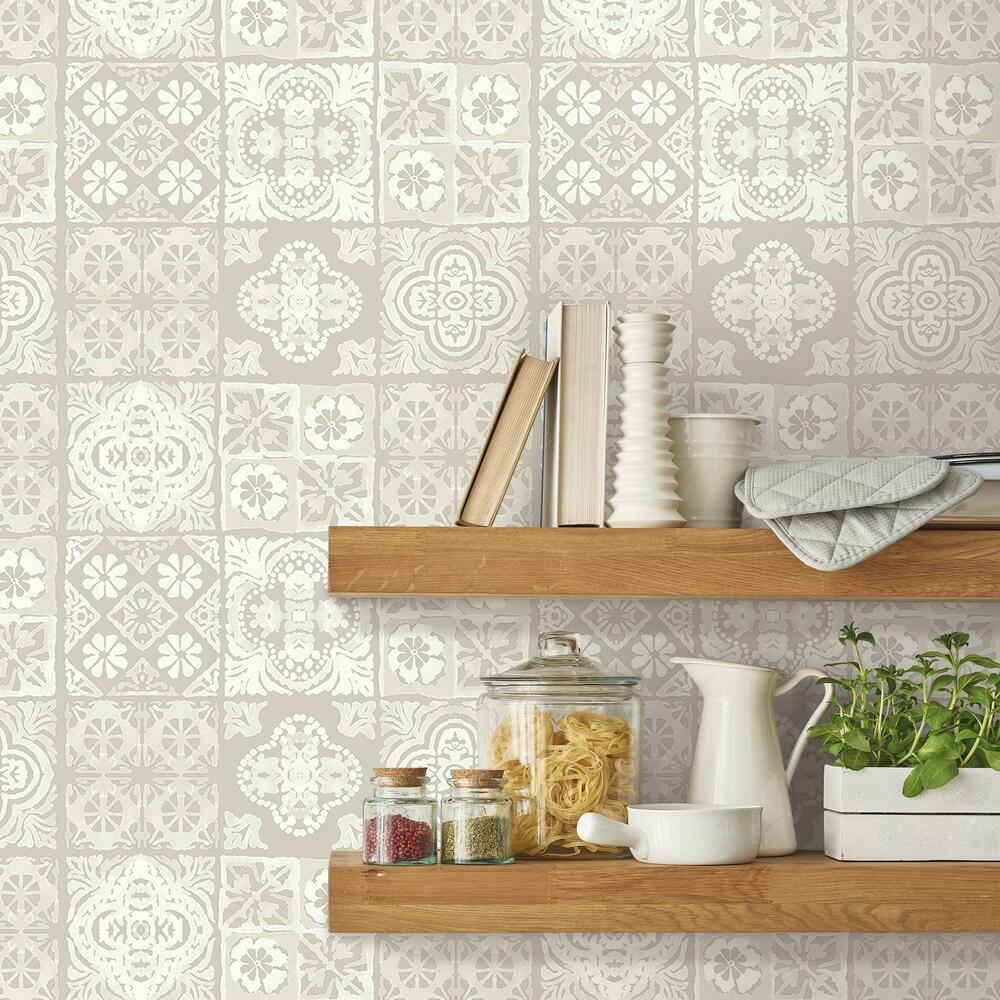 Marrakesh Tile Peel and Stick Wallpaper Peel and Stick Wallpaper RoomMates   