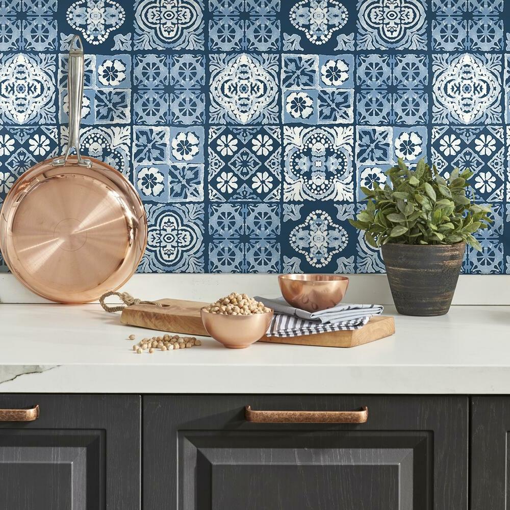 Marrakesh Tile Peel and Stick Wallpaper Peel and Stick Wallpaper RoomMates   