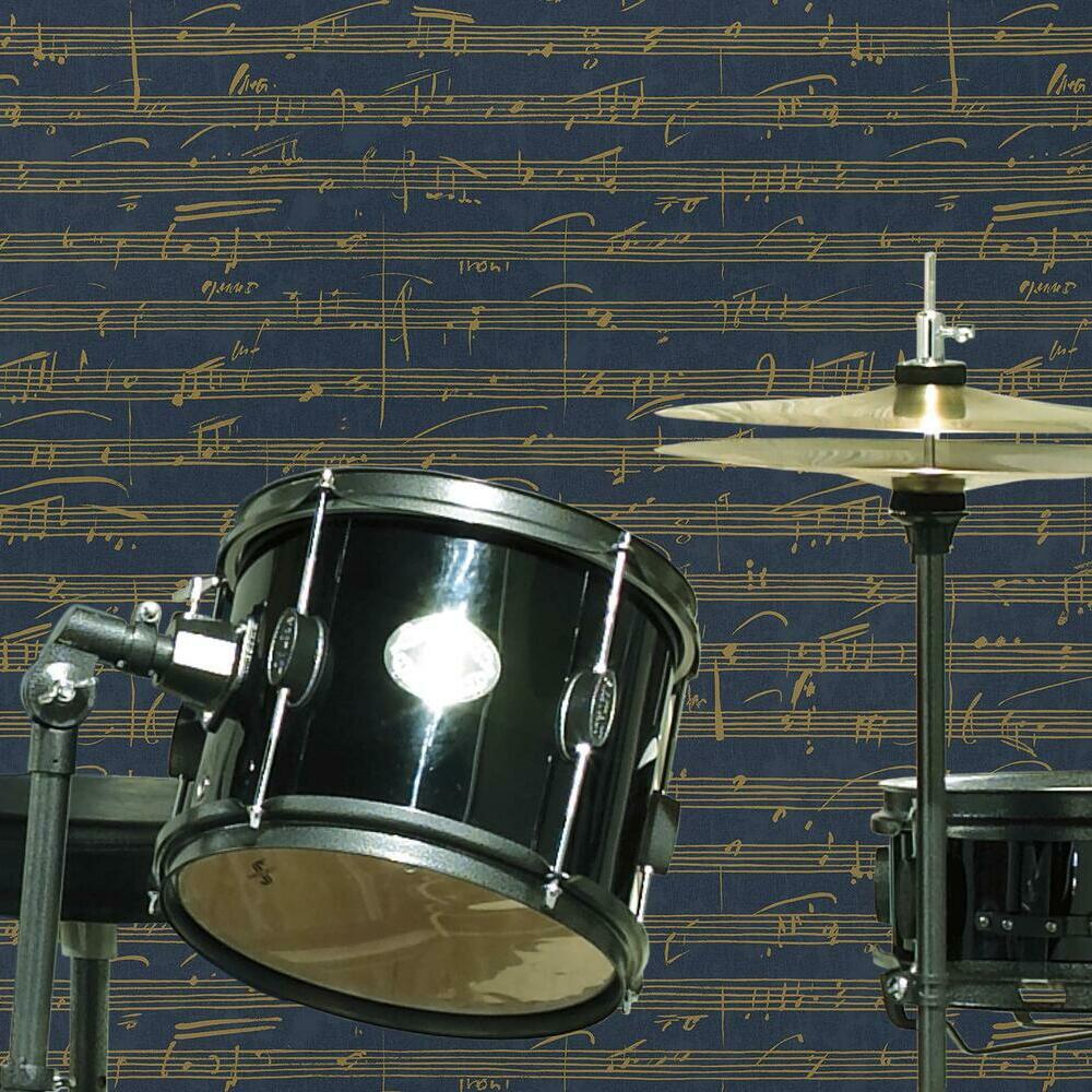 Melody Peel and Stick Wallpaper Peel and Stick Wallpaper RoomMates   