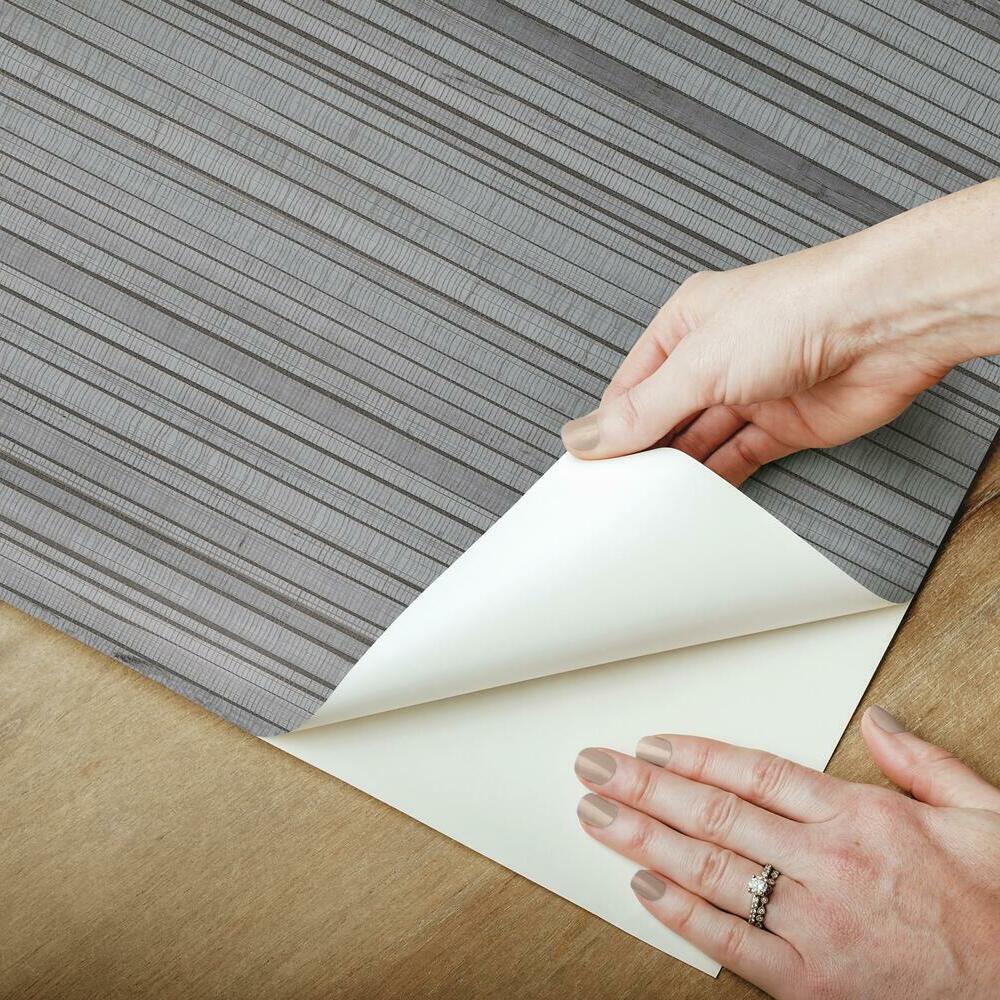 Faux Bamboo Grasscloth Peel and Stick Wallpaper Peel and Stick Wallpaper RoomMates   