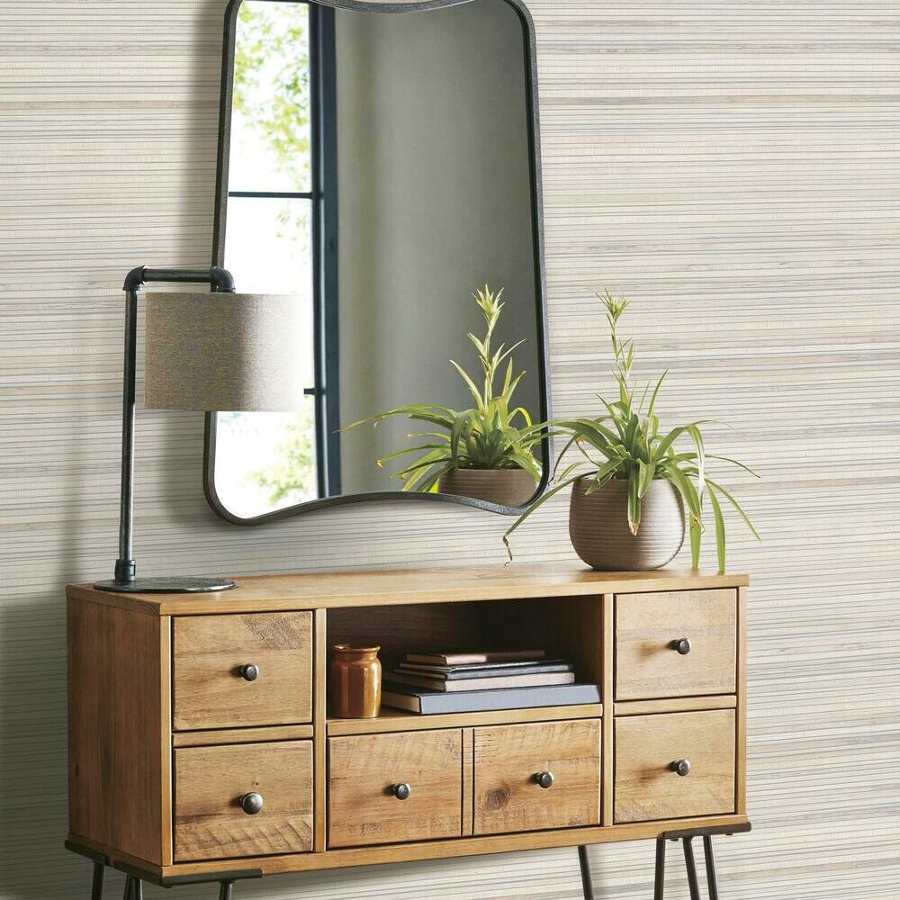 Faux Bamboo Grasscloth Peel and Stick Wallpaper Peel and Stick Wallpaper RoomMates   