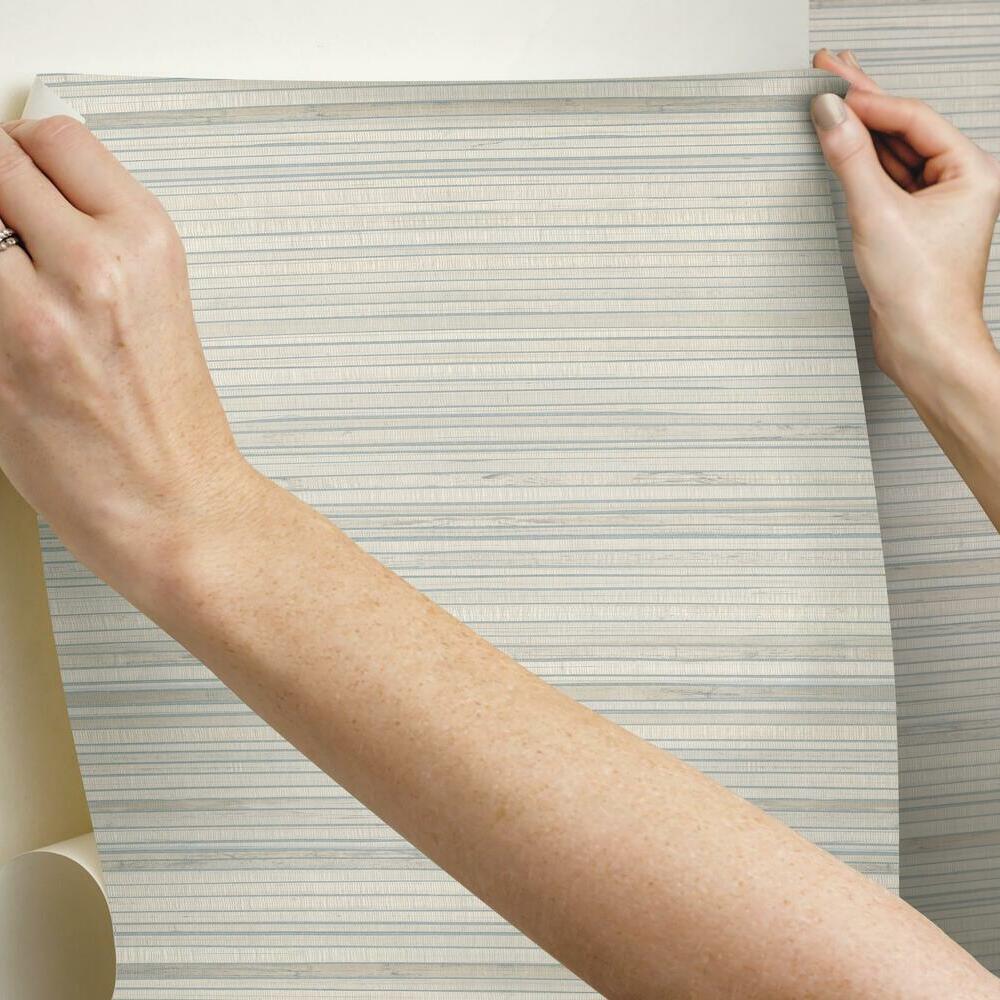Faux Bamboo Grasscloth Peel and Stick Wallpaper Peel and Stick Wallpaper RoomMates   