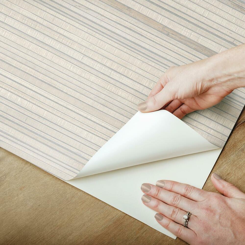 Faux Bamboo Grasscloth Peel and Stick Wallpaper Peel and Stick Wallpaper RoomMates   