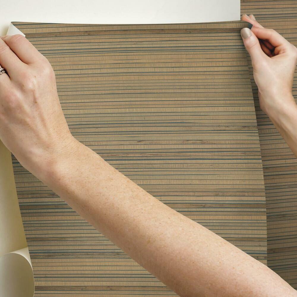 Faux Bamboo Grasscloth Peel and Stick Wallpaper Peel and Stick Wallpaper RoomMates   