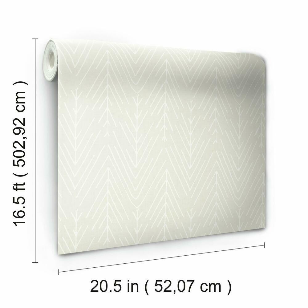 Twig Hygge Herringbone Peel and Stick Wallpaper Peel and Stick Wallpaper RoomMates   