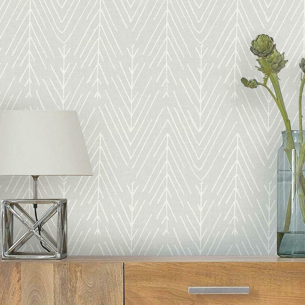 Twig Hygge Herringbone Peel and Stick Wallpaper Peel and Stick Wallpaper RoomMates   