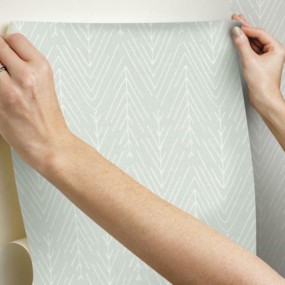 Twig Hygge Herringbone Peel and Stick Wallpaper Peel and Stick Wallpaper RoomMates   