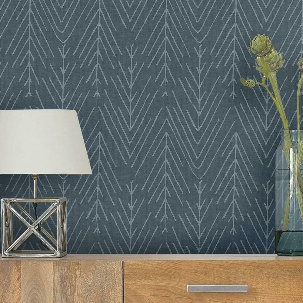 Twig Hygge Herringbone Peel and Stick Wallpaper Peel and Stick Wallpaper RoomMates   