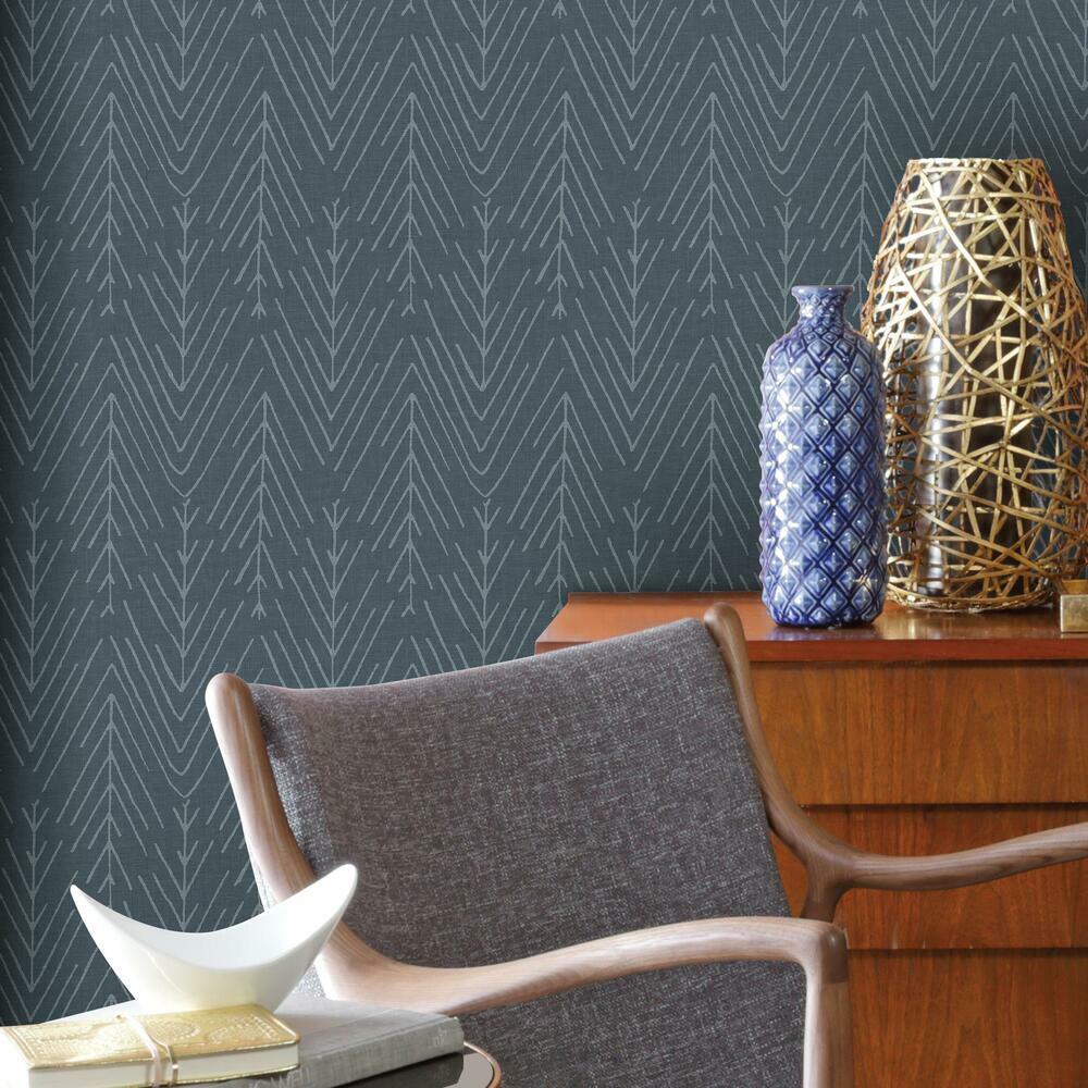 Twig Hygge Herringbone Peel and Stick Wallpaper Peel and Stick Wallpaper RoomMates   